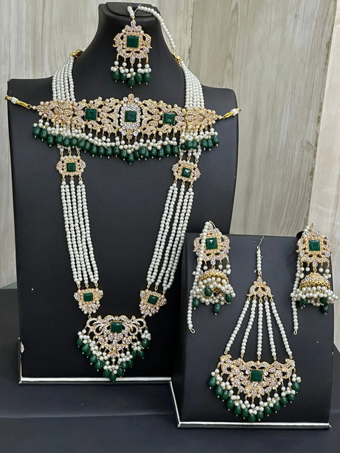 Three stone Mala bridal set