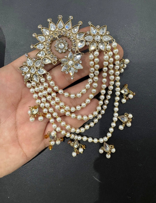 Kundan Hair brouch