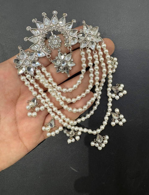 Kundan Hair brouch
