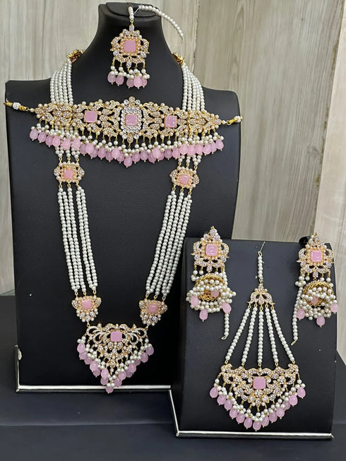 Three stone Mala bridal set