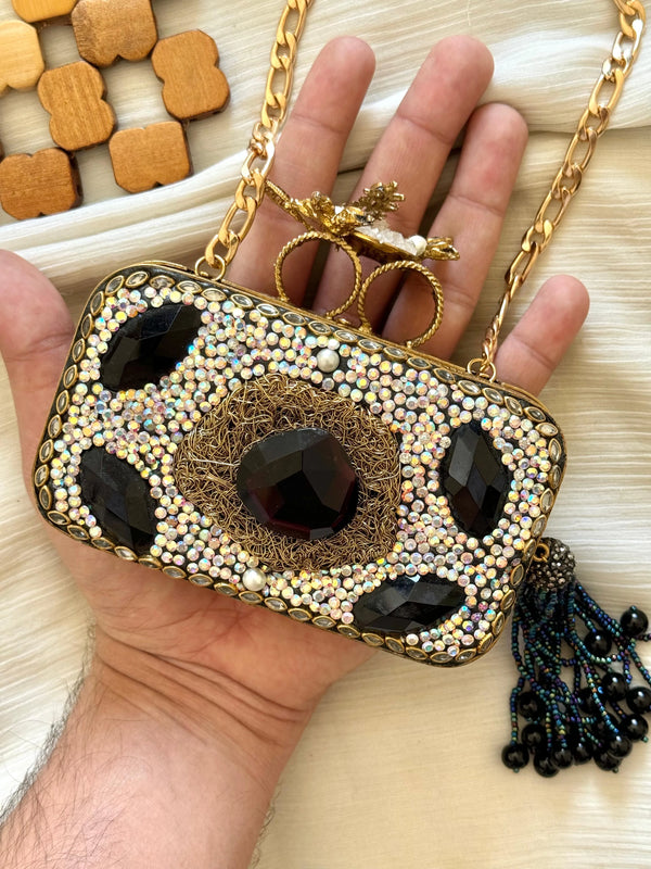 Luxury Ocean-Inspired Handcrafted Clutch