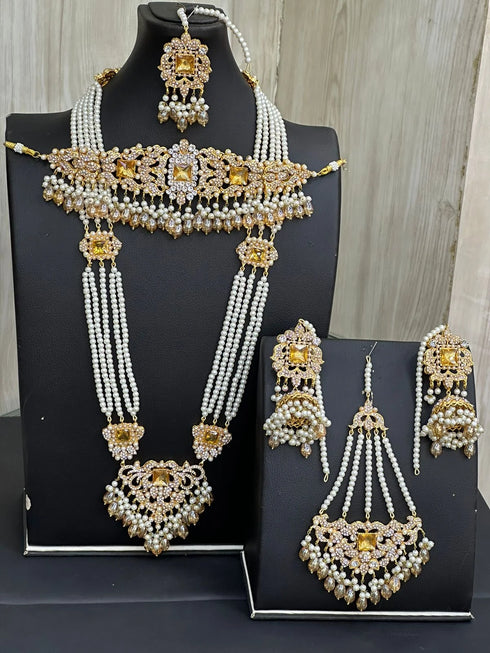 Three stone Mala bridal set