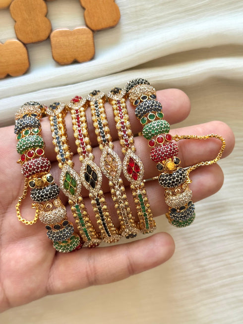 Zircon Casting AD Bangles