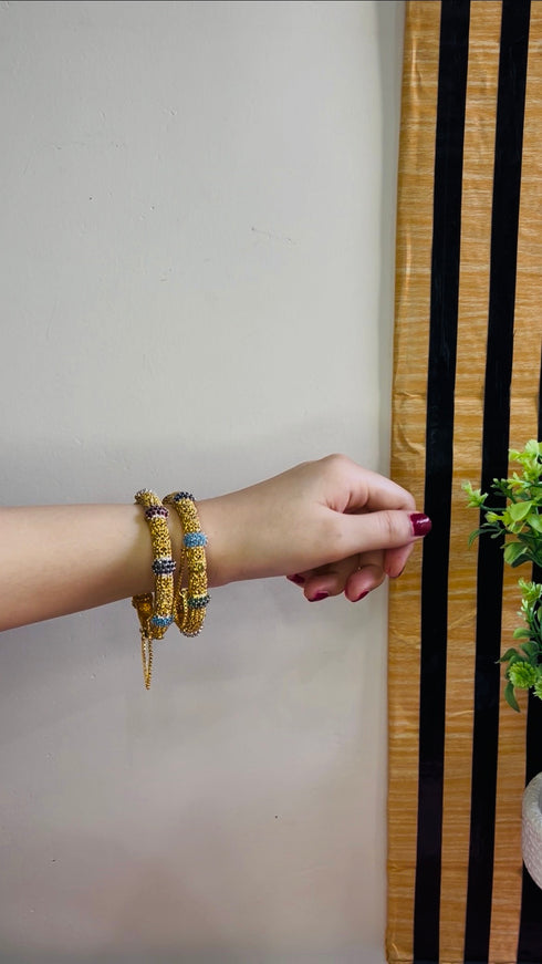 Zarina Openable Gem Bangles