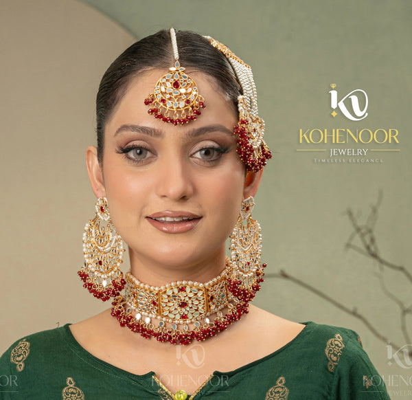 Kundan Paratha Jhumar Set