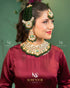Gold plated Farshi Kundan designer set