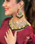Gold plated Farshi Kundan designer set