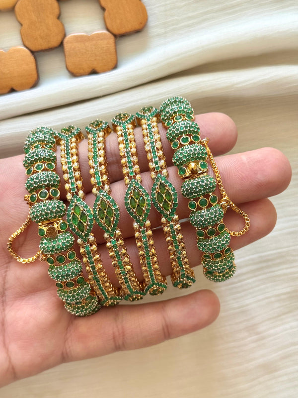 Zircon Casting AD Bangles