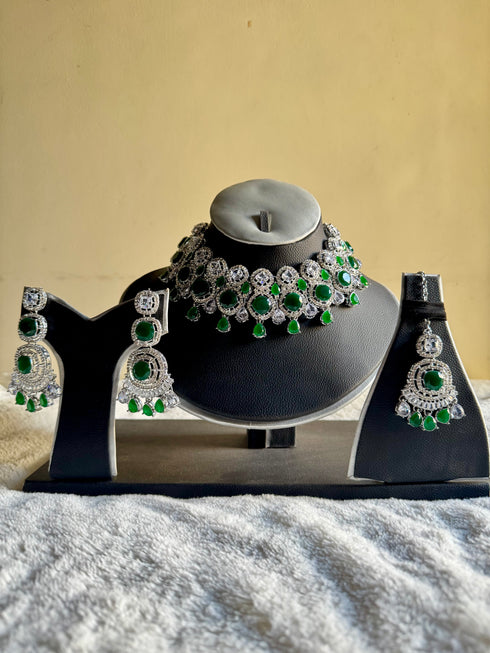 Emerald Radiance Zircon Bridal Set