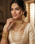 Hyderabdi 7 Layer Dhulan set with Choker
