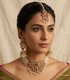 floral party wear jhumki set