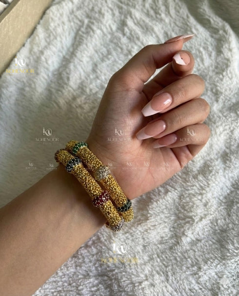 Zarina Openable Gem Bangles
