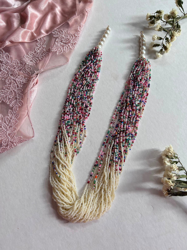 Elegant Ombré Seed Bead Necklace
