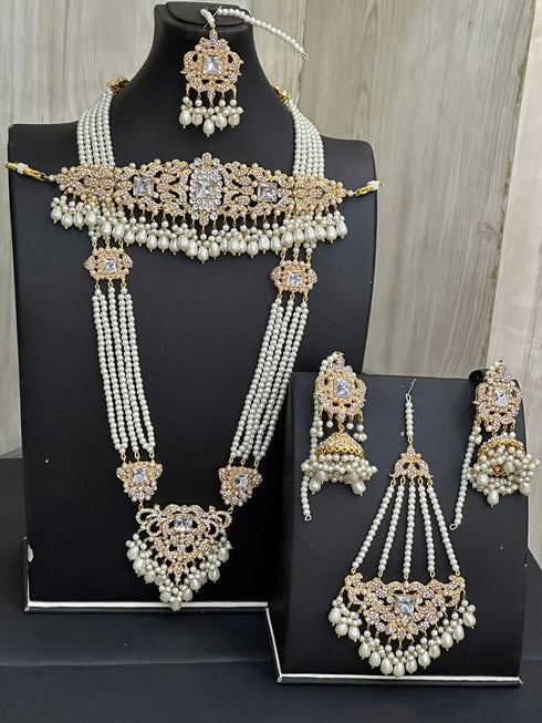 Three stone Mala bridal set