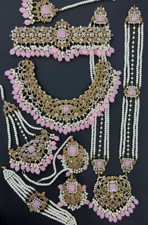 Triple Layer Dholna bridal set