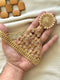 Hand Made Kundan Adjustable Ring Bracelet