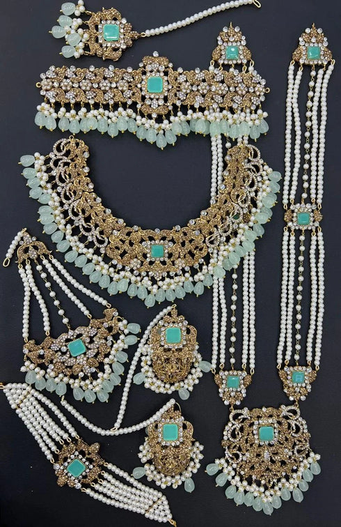 Triple Layer Dholna bridal set