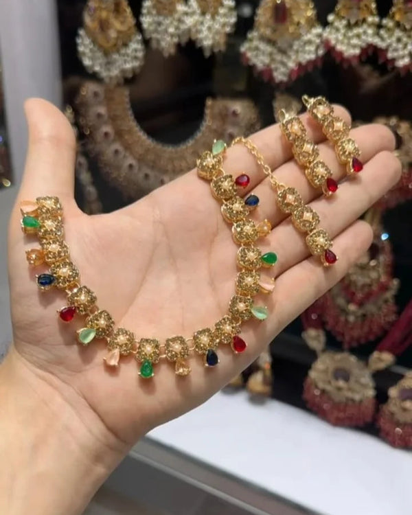 Polki zircon set