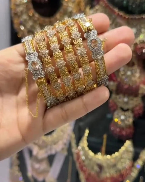 Majestic Scarlet Bangles Set