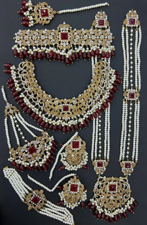 Triple Layer Dholna bridal set