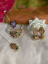 floral party wear jhumki set