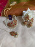 floral party wear jhumki set