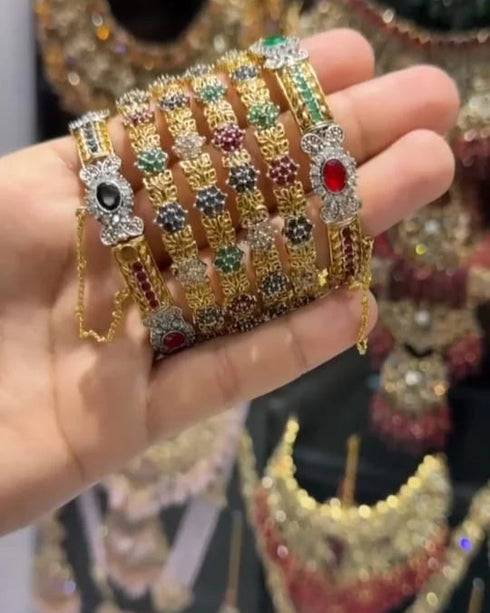 Majestic Scarlet Bangles Set