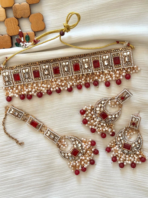 Long Tika Party Wear Set