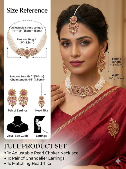 Exquisite Gold-Tone Choker Set