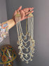 Hydrabadi Kundan mala jhumki set