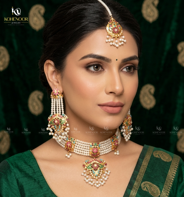 Hyderabadi Gulnaar Choker Set