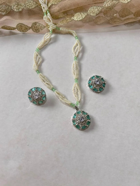 Blush Pearl Turkish Locket Combo Set