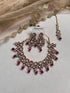 Royal Kundan & Pearl Choker Set with Maang Tikka