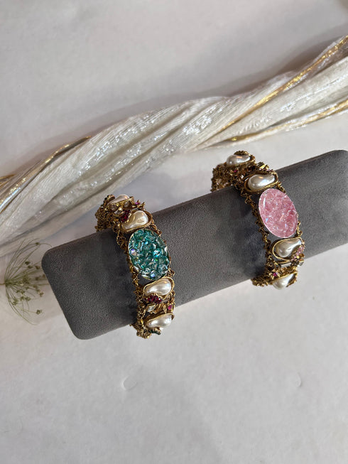 Turkish Noir Pearl Luxe Kada