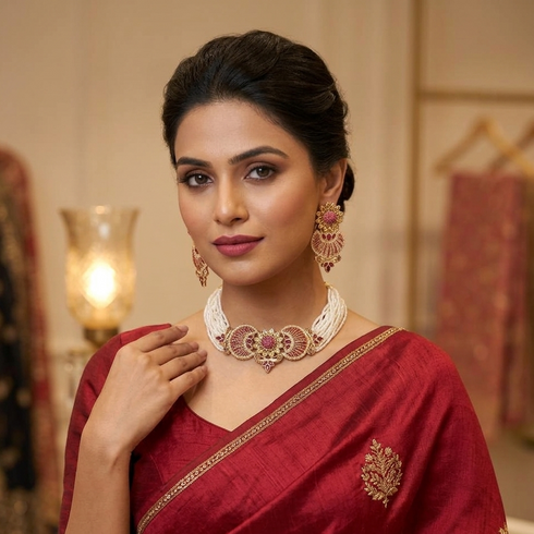 Exquisite Gold-Tone Choker Set
