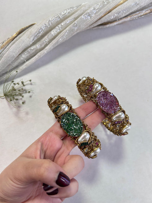 Turkish Noir Pearl Luxe Kada