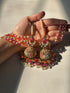 Royal Nauratan Pearl Jhumke with Beaded Sahara