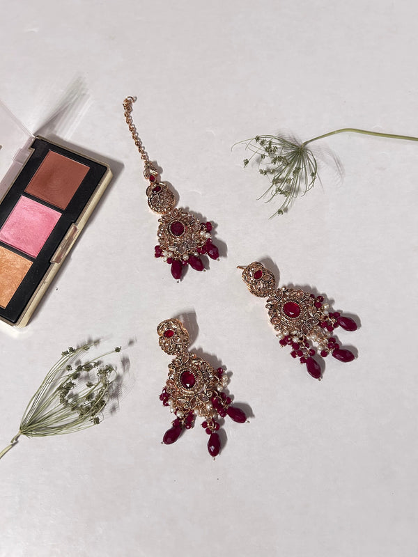 Kohenoor noratan Earrings Tika