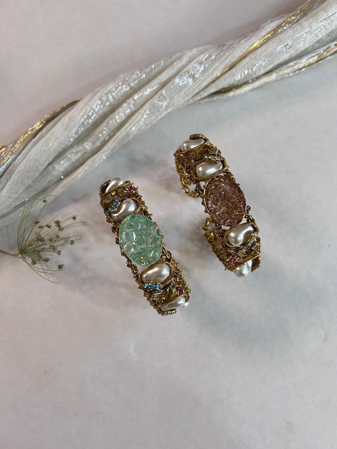 Turkish Noir Pearl Luxe Kada