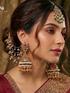 Kohenoor special zircon Bahubali jhumke with tika