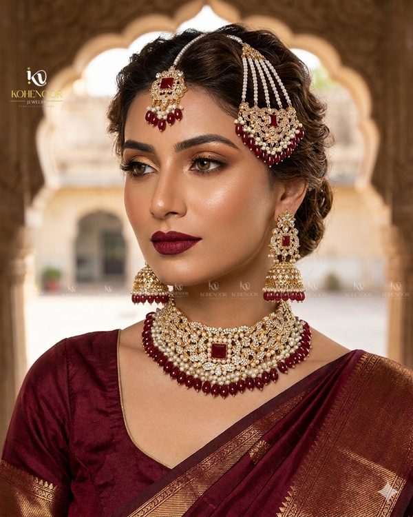 Single Stone Collar Set
