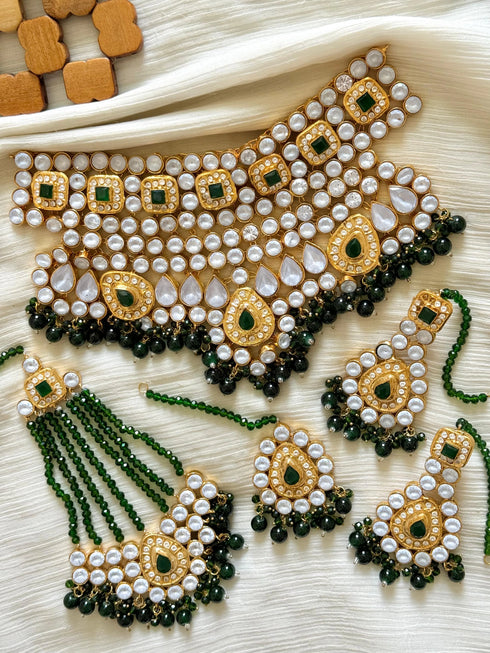 Gold plated Farshi Kundan designer sets