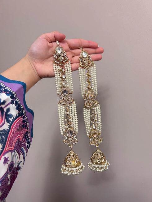 Ayeza Khan Inspired Grand Bridal Jhumka Sahara Earrings