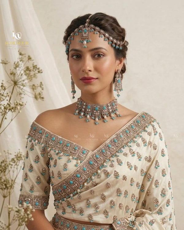 Nooratan Turquoise Casting Mathapatti Edition