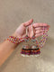 Royal Nauratan Pearl Jhumke with Beaded Sahara