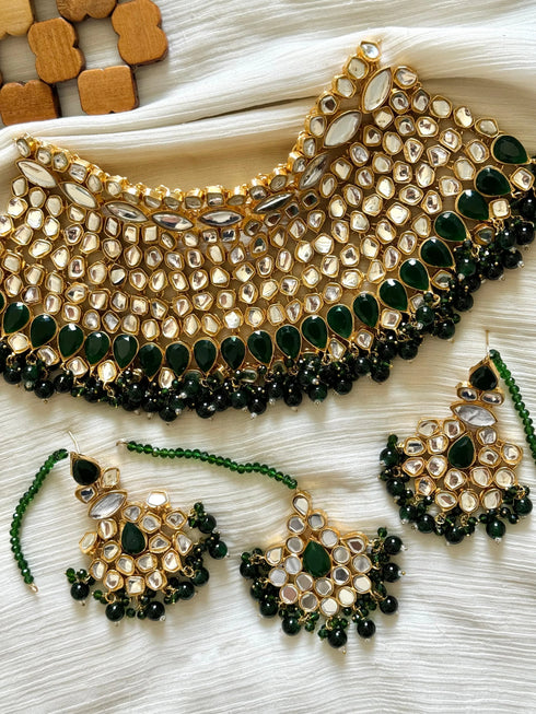 Gold plated Farshi Kundan designer sets