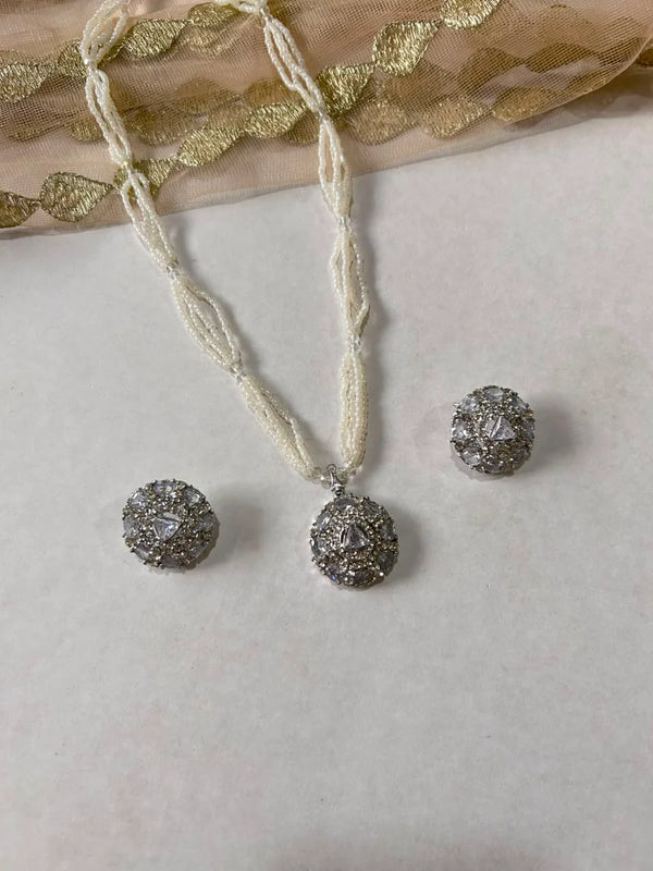 Blush Pearl Turkish Locket Combo Set