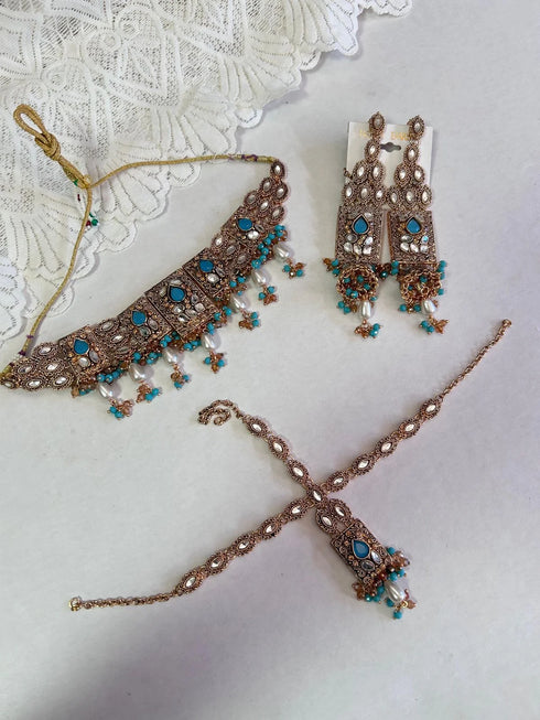 Nooratan Turquoise Casting Mathapatti Edition