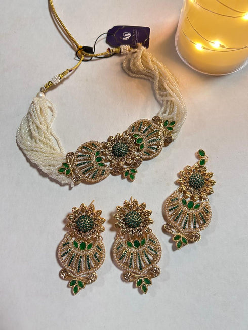 Exquisite Gold-Tone Choker Set