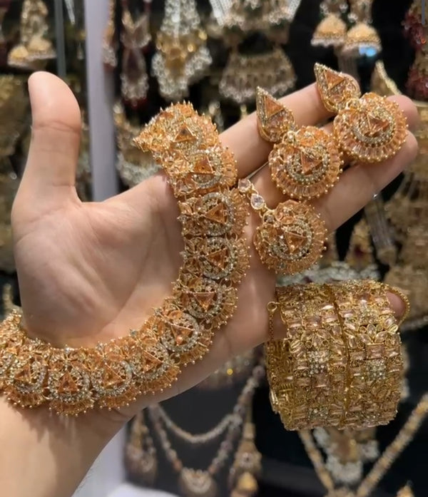 Zircon ad sets with bangles